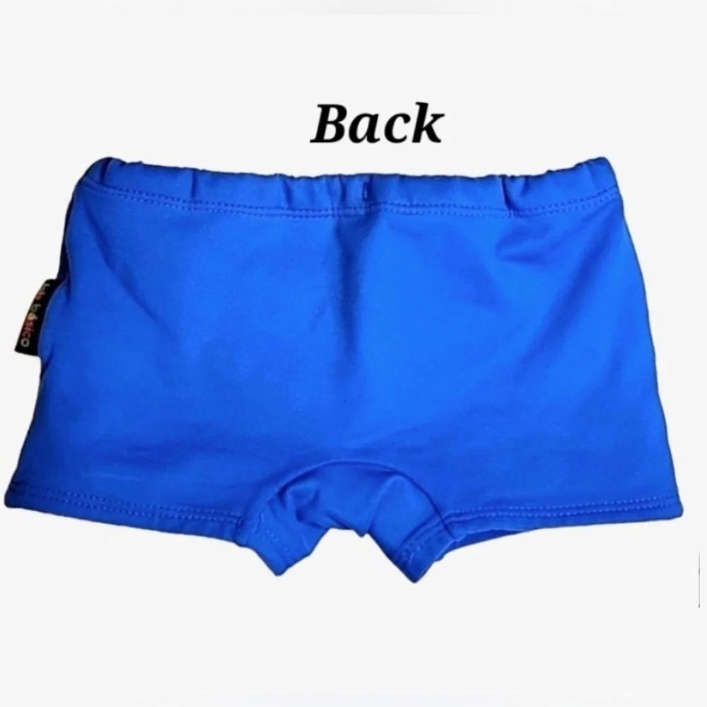 Boy's Swimsuit Bundle: 2 Swim Brief Bottoms & FREE Swim Diapers
